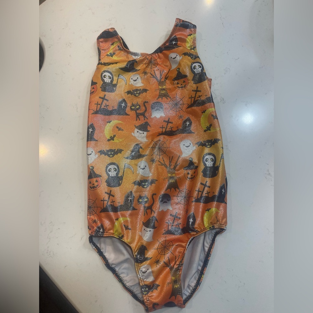 Girls Halloween gymnastics leotard size 10